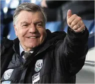  ??  ?? BIG CHALLENGE Allardyce is trying to keep West Brom up