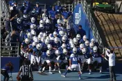  ?? KARL MONDON — BAY AREA NEWS GROUP, FILE ?? San Jose State prepares to take the field against New Mexico at CEFCU Stadium in San Jose in Oct. 31.