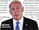  ?? Netanyahu news@irish
mirror.ie ?? DEFIANT