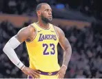  ?? AP FILE ?? LeBron James, who has played in eight straight NBA Finals, signed a four-year contract with the Los Angeles Lakers.