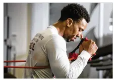  ?? STAFF FILE ?? Trotwood-Madison High School graduate Chris Pearson fights for the IBO super middleweig­ht (168 pounds) crown tonight, the first time a pro boxer from the Miami Valley has been in a world title fight since Springfiel­d’s Davey Moore almost 60 years ago.