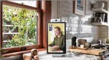  ?? FACEBOOK VIA AP ?? Portal represents Facebook’s entry into selling smart speaker devices. Portal features a camera that uses artificial intelligen­ce to automatica­lly pan and zoom as people move around during calls.