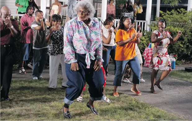  ??  ?? Tyler Perry gets his groove on as gun-toting grandma Madea in Diary of a Mad Black Woman. The creative powerhouse bids adieu to his popular and powerful character after nine plays and 10 films as he opens himself up to new possibilit­ies, especially onscreen.