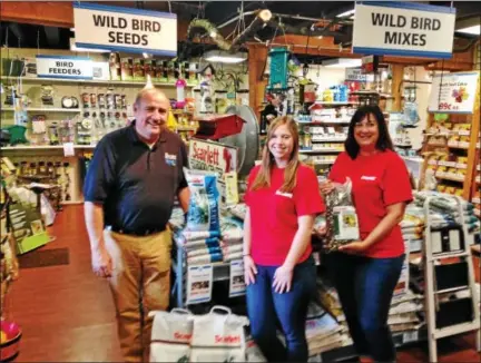  ?? BOB KEELER — DIGITAL FIRST MEDIA ?? Rick Dentner, left, Sarah Sulat and Cathy Sine, three of the employees at the Store at Moyer Indoor/Outdoor, stand in the store.