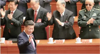  ?? PICTURE: REUTERS ?? Delegates at the opening of the 19th National Congress of the Communist Party of China in Beijing yesterday.