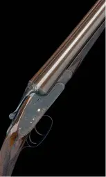  ??  ?? This 1899 12-bore sidelock ejector is among a range of guns sold by the Army & Navy CSL