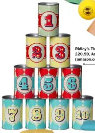  ??  ?? Ridley’s Tin Can Alley, £20.90, Amazon (amazon.co.uk)