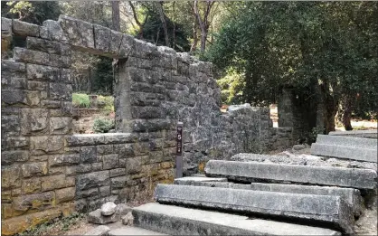  ?? PHOTO BY SAL PIZARRO ?? The ruins of the Henry Miller House along the Miller Trail in Mt. Madonna County Park near Gilroy are part of the Santa Clara County Parks Department's PixInParks Challenge for 2022.