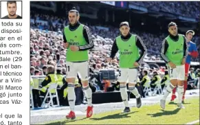  ??  ?? MALA ACTITUD. Bale, durante el calentamie­nto contra el Girona.