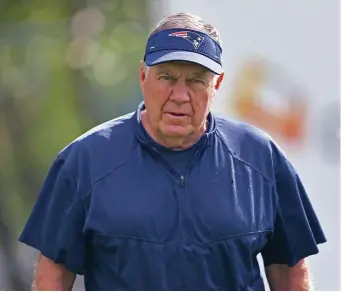  ?? Miami herald File; righT, maTT sTone / herald sTaFF File ?? APPRENTICE VS. MASTER: Miami head coach Brian Flores, left, has been one of the more successful branches of Bill Belichick’s coaching tree after leaving New England for the Dolphins.