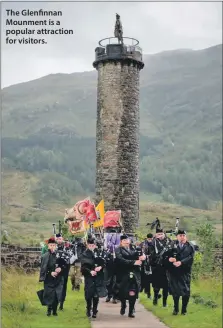  ??  ?? The Glenfinnan Mounment is a popular attraction for visitors.