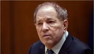  ?? ?? Harvey Weinstein appears in court in Los Angeles, 4 October 2022.