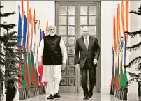  ?? ?? Modi and Putin appear to have reduced vexing divergence­s significan­tly on a variety of important internatio­nal issues — Afghanista­n, the Indo-Pacific, Quad, rapidly developing close ties between India and the US, and Russia’s growing relations with China and Pakistan