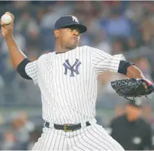  ?? AP ?? ↑ Luis Severino ha tenido una temporada del 2018 de altas y bajas.