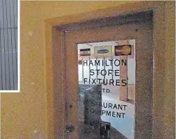  ??  ?? Hamilton Store Fixtures was based here for some 50 years, but the building’s history began long before that.