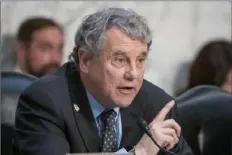  ?? Alex Brandon/ Associated Press ?? Sen. Sherrod Brown, D- Ohio, is seeking re- election to a fourth term this year. Ohio’s political pendulum swung left last year, as voters supported abortion rights and legalizing recreation­al marijuana. Neverthele­ss, Mr. Brown is viewed as among the nation’s most vulnerable Democrats.