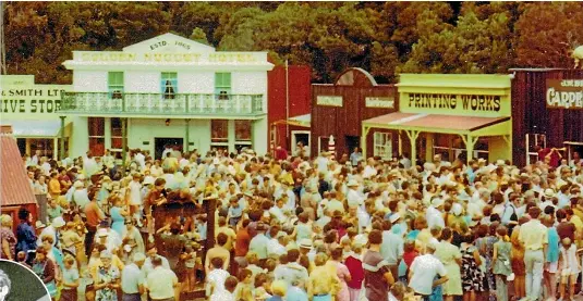  ??  ?? Shantytown attracted large crowds from its inception in 1971.