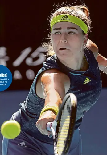  ?? Foto: ČTK ?? Ví, jak na to Karolína Muchová sice nedovedla báječnou cestu letošním Australian Open až do finále, semifinále prohrála, ale na tenisových kurtech už ji všichni budou brát jako světovou hráčku.