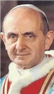  ?? FOTO: KNA ?? Giovanni Battista Montini, Papst Paul VI.