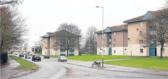  ??  ?? The plans include replacing the windows in 94 flats in Happyhillo­ck Road.