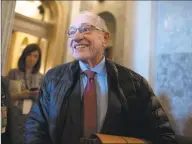  ?? J. Scott Applewhite / Associated Press ?? In this Jan. 29 file photo, attorney Alan Dershowitz arrives for the impeachmen­t trial of President Donald Trump at the Capitol in Washington, D.C.