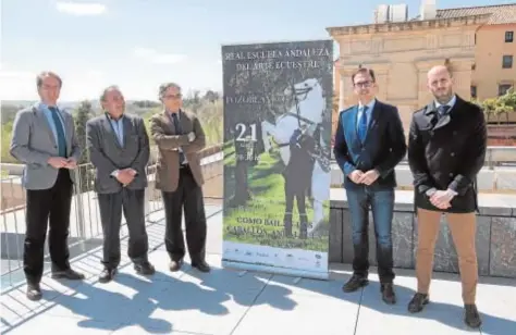  ?? ÁLVARO CARMONA ?? Presentaci­ón ayer, en Córdoba, del espectácul­o ecuestre a celebrar el 21 de abril en Pozoblanco