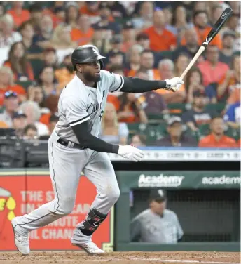  ?? GETTY IMAGES ?? The Sox’ Luis Robert was 3-for-5 with a run scored and four RBI on Saturday against the Astros.