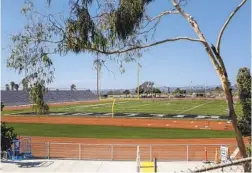  ?? CHADD CADY ?? High school football fields, like this one at Hilltop in Chula Vista, will be empty this fall with postponeme­nt of sports by the State CIF.