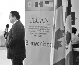  ?? ROBERTO HERNÁNDEZ ?? HOY CONCLUYE la quinta ronda. Por la tarde, Ildefonso Guajardo, titular de Economía y representa­ntes de Canadá y Estados Unidos, darán un reporte