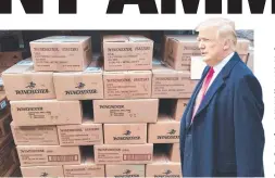  ??  ?? Some of the ammunition that was supposed to be headed to PNG to protect world leaders like Donald Trump.