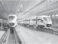  ?? ?? ILHAM: Peningkata­n populariti kereta api berkelajua­n tinggi atau ‘bullet train’di China dan Jepun memberikan ilham kepada Brunergy untuk membawa teknologi tersebut ke Pulau Borneo.