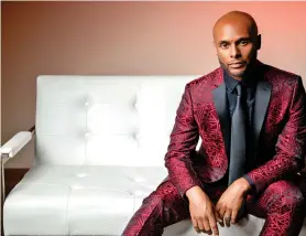  ?? ?? US singer Kenny Lattimore back in South Africa.