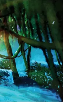  ??  ?? OPPOSITE TOP: Opening summer 2018, Infinity Falls at SeaWorld Orlando will feature the world’s tallest drop on a river raft ride and immerse guests in a lush, freshwater rainforest while sharing the importance of water conservati­on. BELOW: Crush ‘n’...