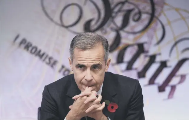  ??  ?? Bank of England governor Mark Carney may raise the rate but most banks and other providers are unikely to pass on full benefits to savers while raising costs for borrowers