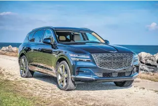  ??  ?? The 2021 Genesis GV80 boasts a quality that virtually all other mainstream luxury marques have seemingly abandoned: opulence.