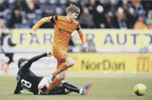 ??  ?? 0 Blair Spittal, in action for Dundee United last season, was attracted to Partick Thistle by their brand of football under Alan Archibald.