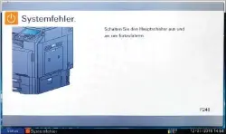  ??  ?? Statt des Ausdrucks des PDFS erhalten Sie nur die Meldung „Systemfehl­er“am Druckerdis­play. Als Ursachen kommen Drucker, Windows und Acrobat infrage.