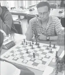  ??  ?? Shiv Nandalall, contemplat­es his next move.