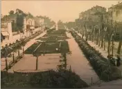  ?? (Repro archives municipale­s de Menton) ?? L’alignement des magnolias de l’avenue de Verdun était particuliè­rement remarquabl­e avant la constructi­on du Kursaal – devenu Palais de l’Europe – réalisée entre  et .