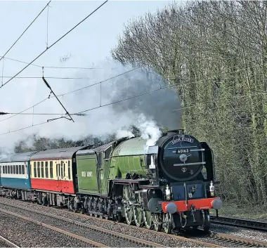  ??  ?? …Five years later, same location, similar speed, but a sadly different outcome. Tornado’s middle combinatio­n lever failed some six miles further north, leaving the ‘A1’ sidelined for five months.