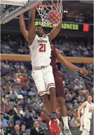  ?? GETTY IMAGES ?? UW’s Khalil Iverson finished with 11 points, seven rebounds and three assists against Virginia Tech.