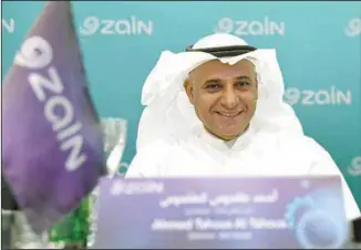  ?? ?? Ahmed Al Tahous Zain Group Chairman