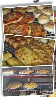  ??  ?? Phill Waqaniqolo’s varieties of Breads, buns, coconut rolls and pizzas.