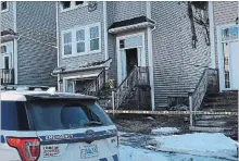  ?? ROB ROBERTS THE CANADIAN PRESS ?? The top floor of the Barho family’s house, in the Spryfield community of Halifax, is in ruins after a fast-moving fire broke out on Tuesday.