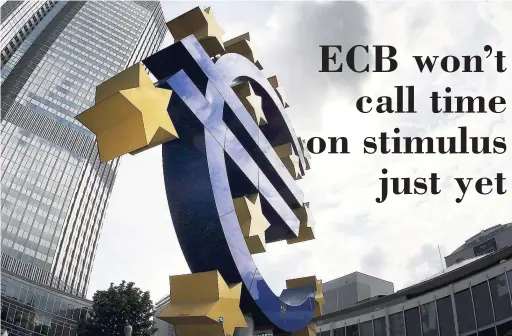  ??  ?? The European Central Bank.