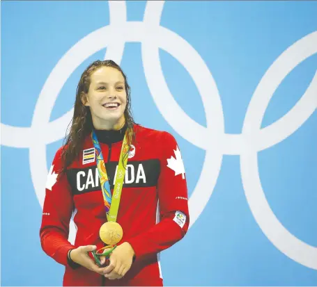  ?? DAVE ABEL FILES ?? Canada was expected to win 16 medals at the Summer Olympics in Rio four years ago, but prognostic­ators didn’t foresee the six medals generated by Penny Oleksiak and her teammates in the pool that swelled the total to 22. It’s predicted that Canada will win 21 medals in Tokyo.