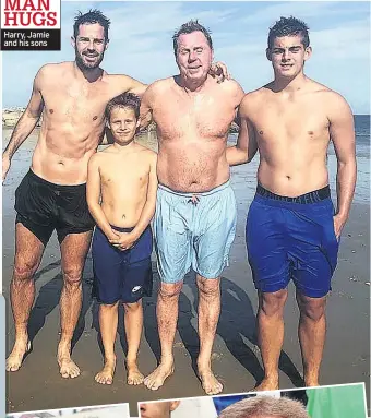  ??  ?? Harry, Jamie and his sons