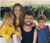  ?? Fotografij­i Instagram ?? Sasha, Shakira, Gerard in Milan Pique.