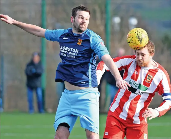  ?? ?? Mark Grice was on the scoresheet for Rocester as they drew 3-3 with AFC Alsager in their weekend clash.