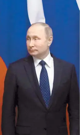  ?? REUTERS ?? El presidente. Putin nació en San Petersburg­o en 1952.